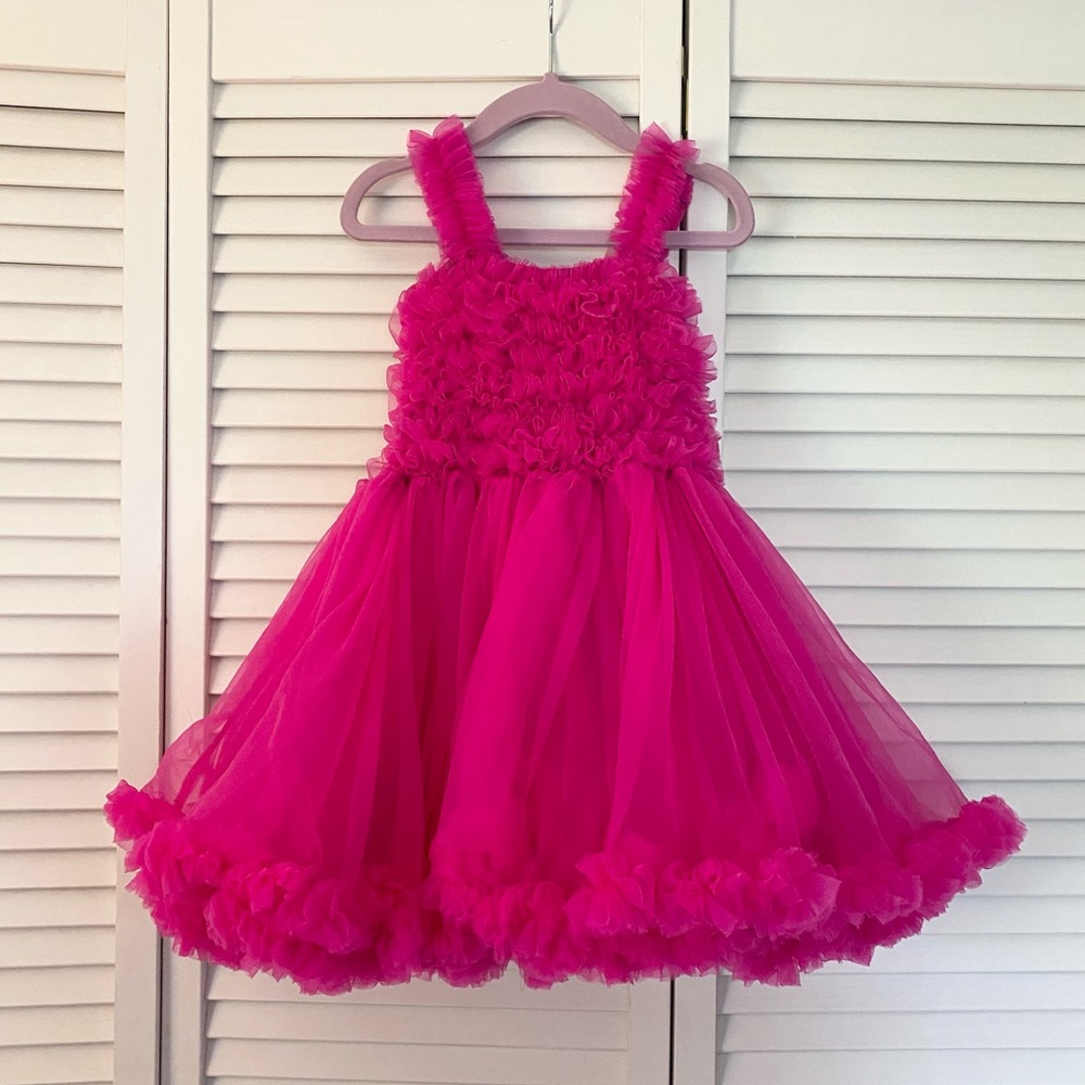 Ruffle Butts Fuchsia Dress